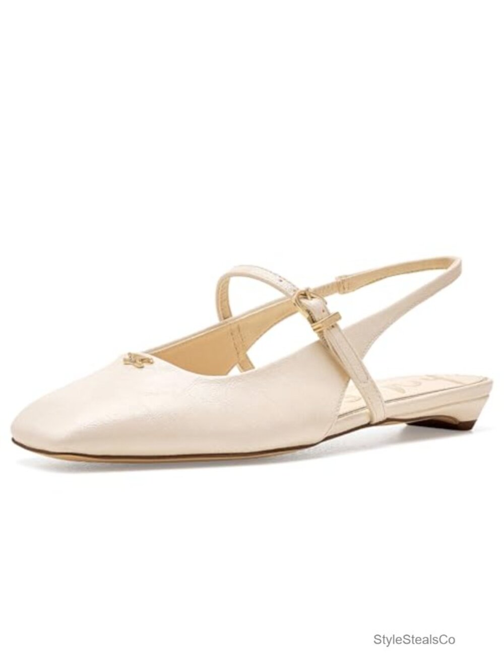 Mary Jane Flat Square Toe Ankle Strap Buckle Slip-On Casual Shoe